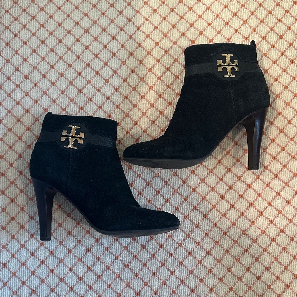 Tory Burch Black Heeled Ankle Boots